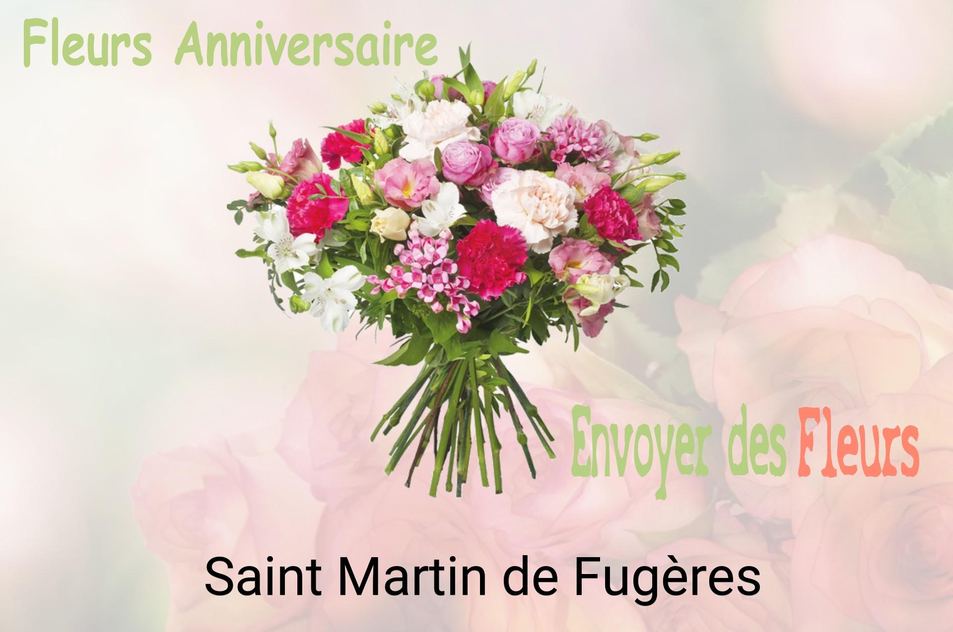 Bouquet de fleurs d’anniversaire livré à Saint-Martin-de-Fugères